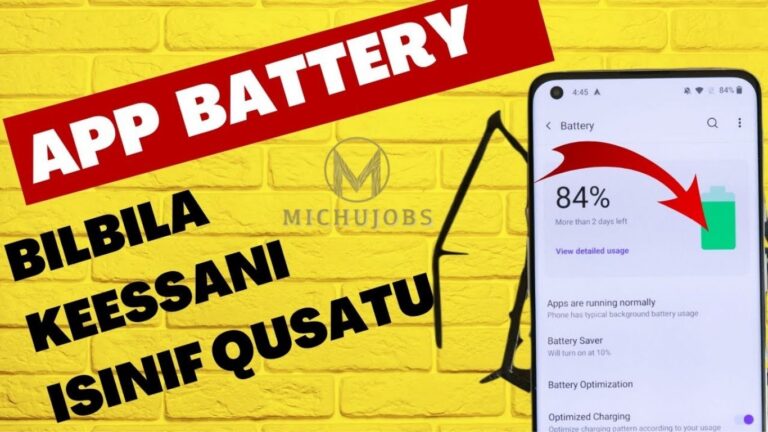 App Battery Bilbila Keessani